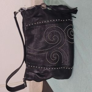 Brighton Riveted Leather Shoulderbag